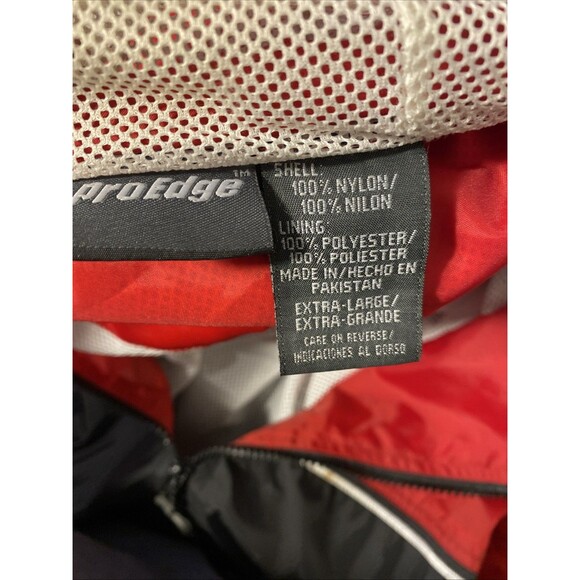 Pro Edge Red‎ Wing Windbreaker XL 100% Nylon Vintage - Picture 5 of 5